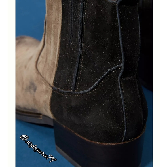 NIB, ANTHROPOLOGIE, COLORBLOCKED BOOTS - Picture 4 of 4